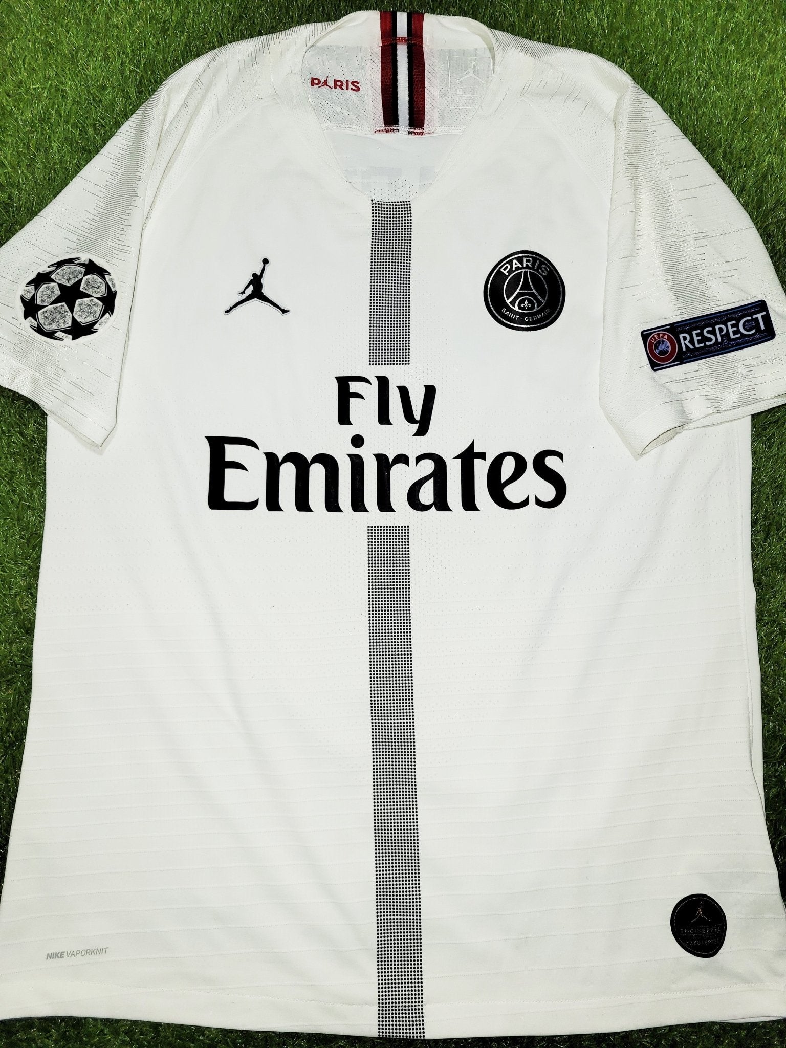 Mbappe Psg Paris Saint Germain JORDAN VAPORKNIT PLAYER ISSUE 2018 2019 Third Soccer Jersey L SKU# 918923-102 Jordan
