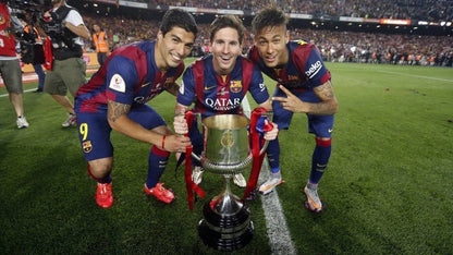 Messi Barcelona 2014 2015 COPA DEL REY FINAL TREBLE SEASON Jersey Shirt Camiseta BNWT XL SKU# 610594-422 foreversoccerjerseys