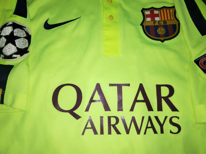 Messi Barcelona 2014 2015 TREBLE SEASON UEFA Jersey Shirt Camiseta L SKU# 631192-711 foreversoccerjerseys