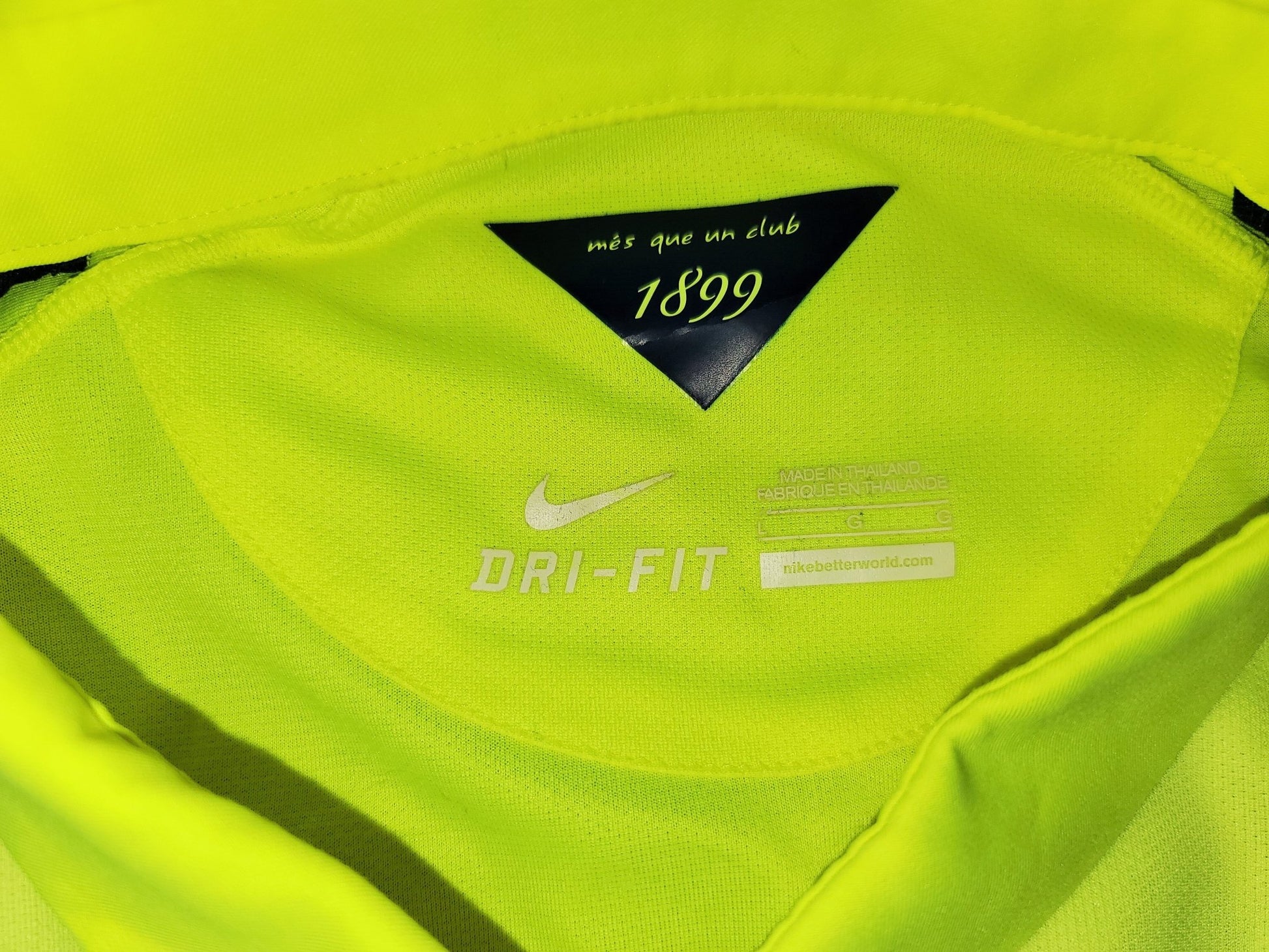 Messi Barcelona 2014 2015 TREBLE SEASON UEFA Jersey Shirt Camiseta L SKU# 631192-711 foreversoccerjerseys