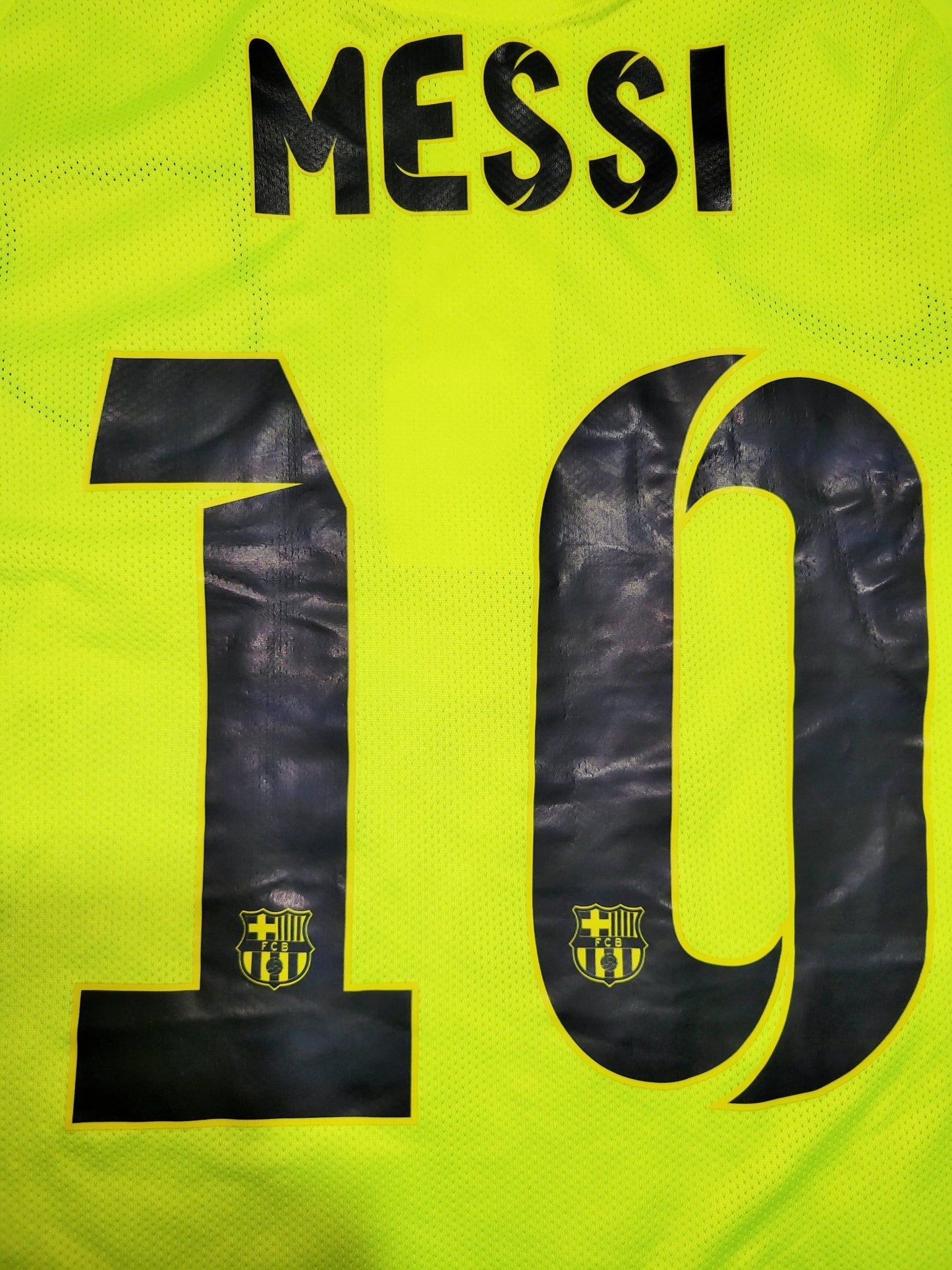 Messi Barcelona 2014 2015 TREBLE SEASON UEFA PLAYER ISSUE Third Soccer Jersey Shirt M SKU# 631132-711 foreversoccerjerseys