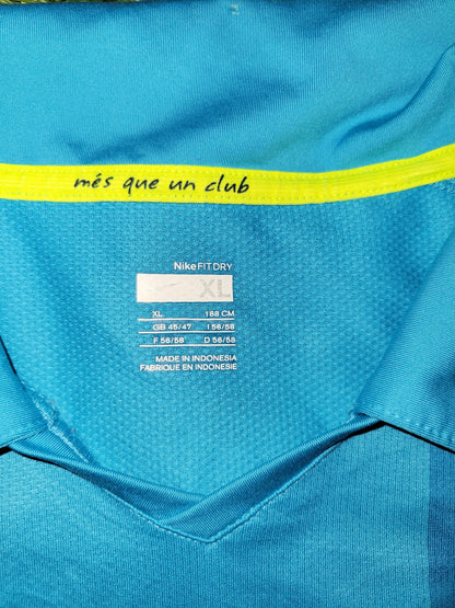 Messi Barcelona Anniversary 2007 2008 Blue Away Jersey Shirt Camiseta Maglia XL SKU# 237743-414 Nike