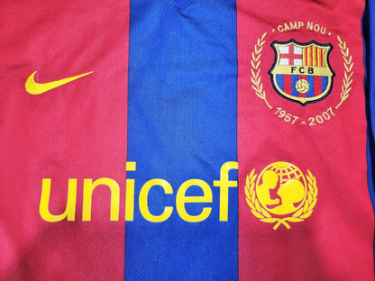 Messi Barcelona Anniversary Jersey 2007 2008 Shirt Camiseta Maglia XL SKU# 237741-655 Nike