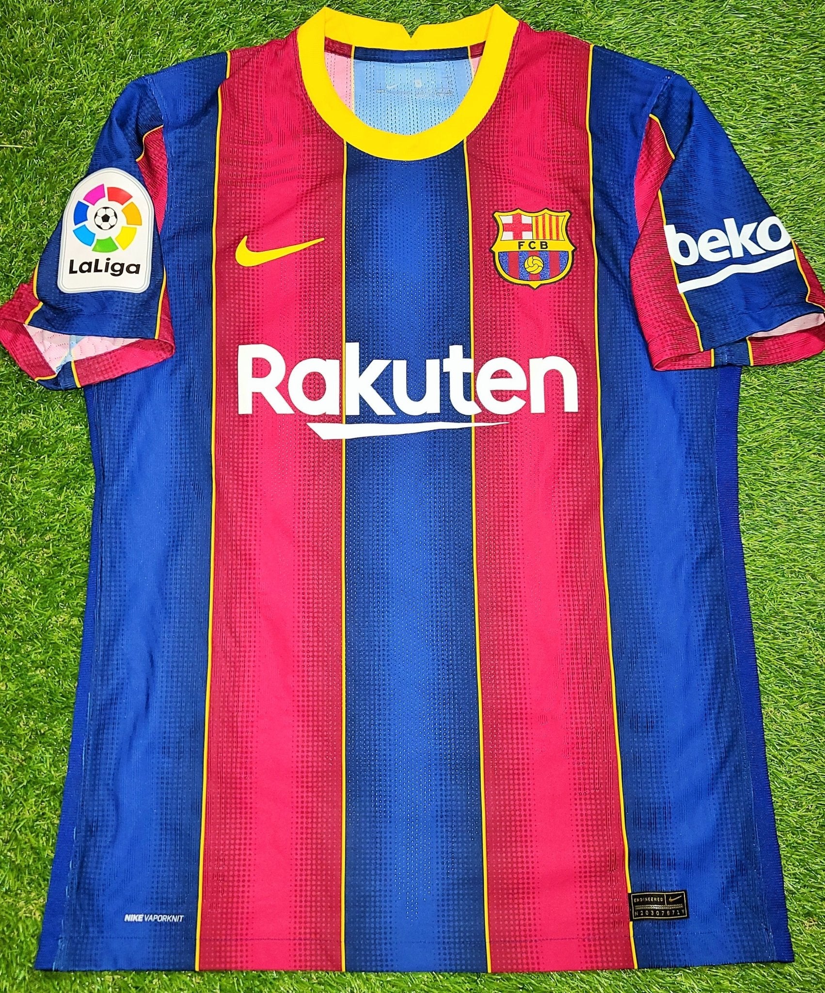 Messi Barcelona Nike 2020 2021 Home VAPORKNIT PLAYER ISSUE LAST SEASON Jersey Shirt M foreversoccerjerseys