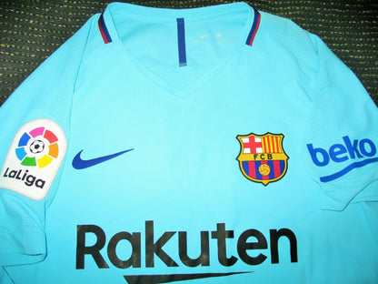 Messi Barcelona Player Issue Vapor Jersey 2017 2018 Shirt BNWT L - foreversoccerjerseys