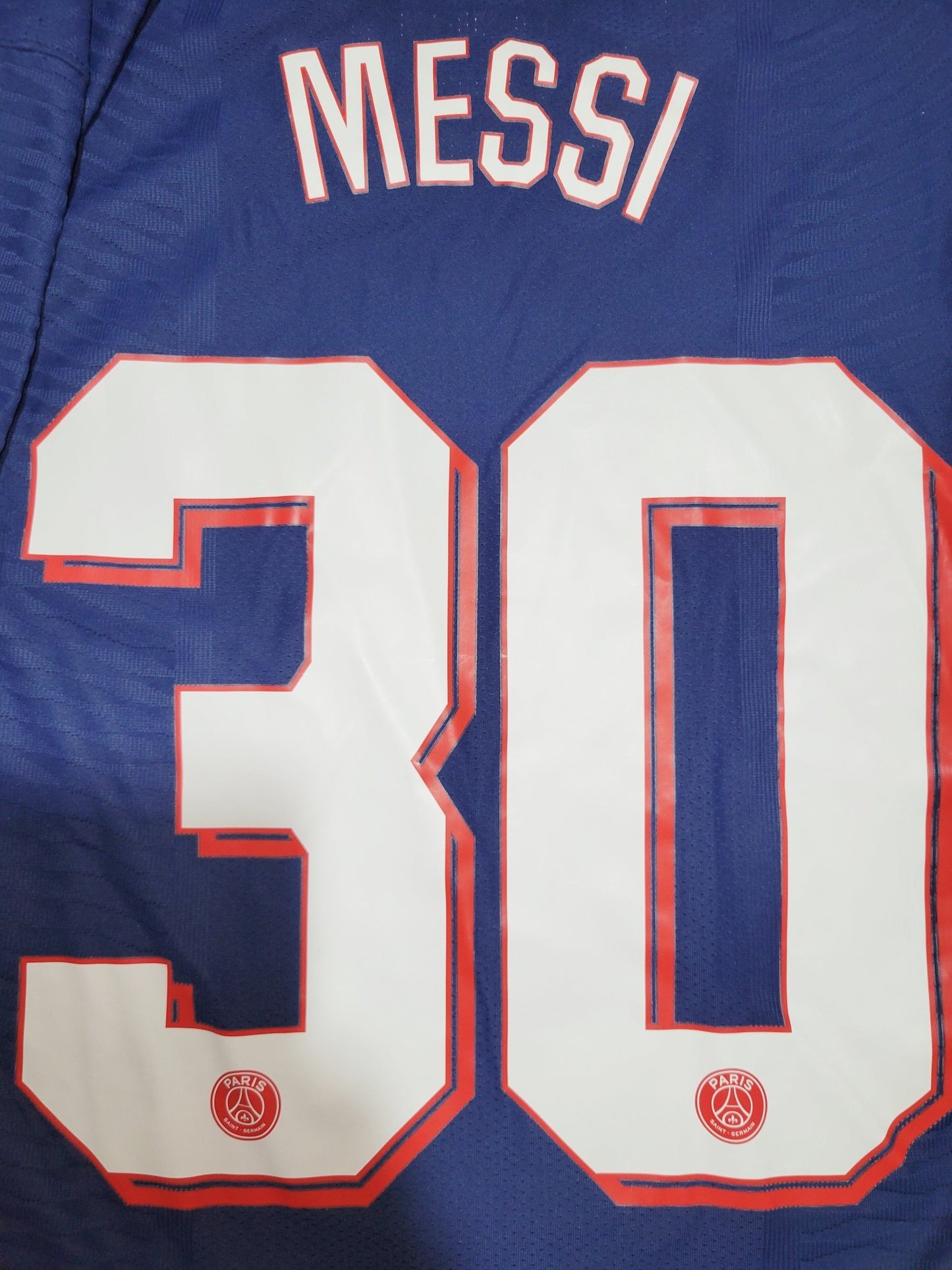 Messi Paris Saint Germain PSG Jordan 2021 2022 UEFA DEBUT Home Soccer Jersey Shirt L SKU# CV7851-411 Jordan