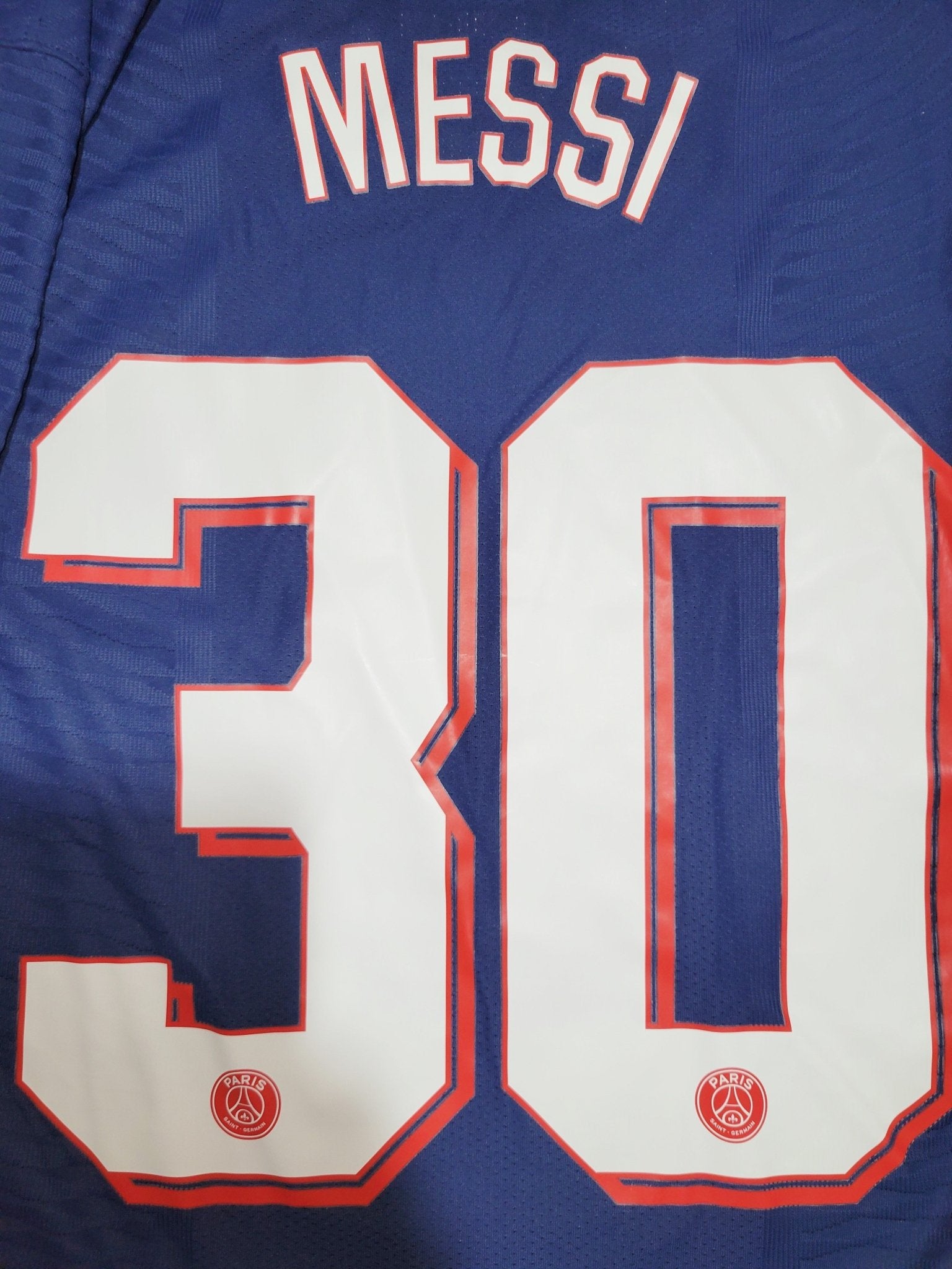 Messi Paris Saint Germain PSG Jordan 2021 2022 UEFA DEBUT Home Soccer Jersey Shirt L SKU# CV7851-411 Jordan