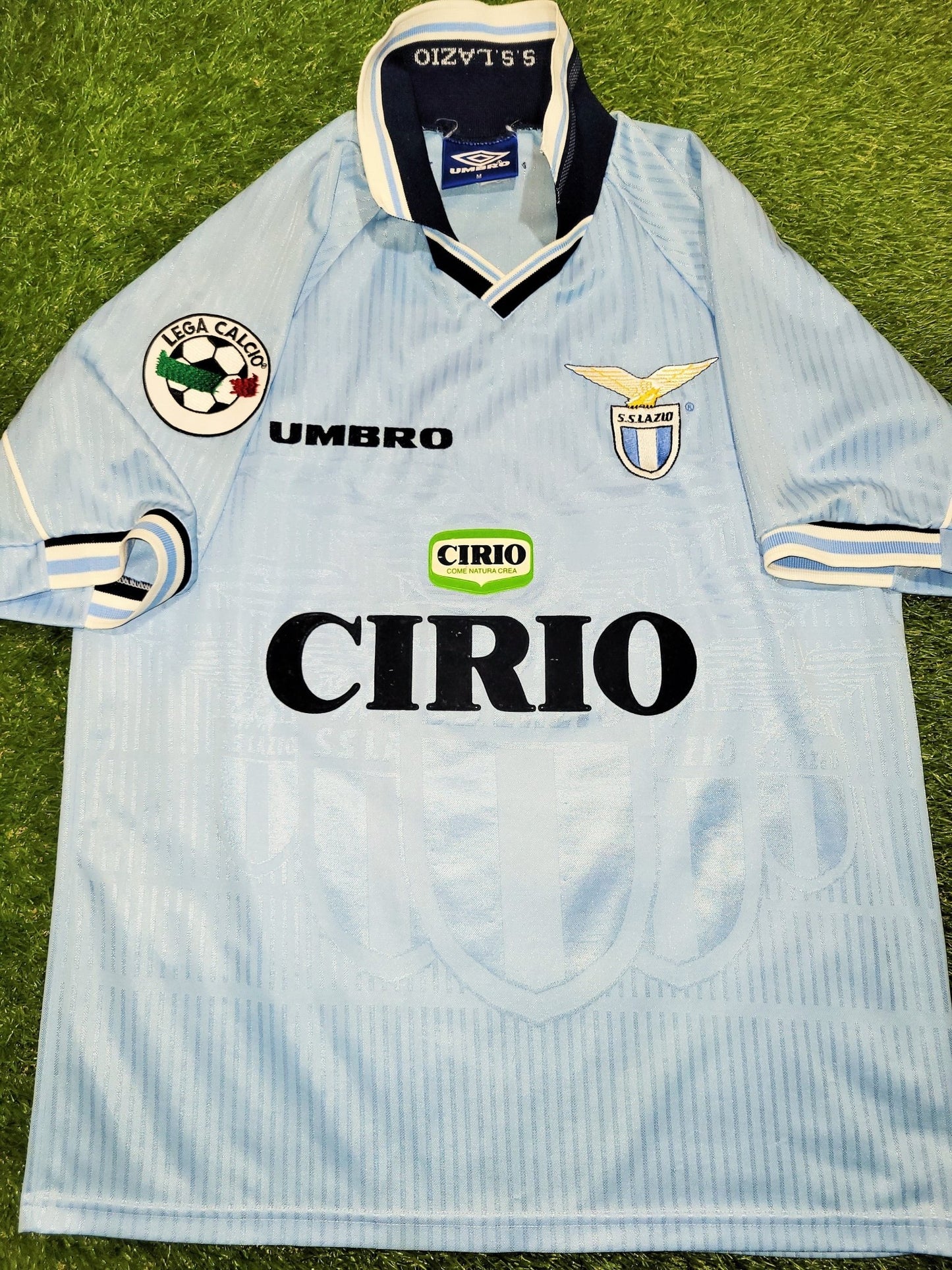 Nedved Lazio Umbro 1997 1998 Home Jersey Shirt M foreversoccerjerseys