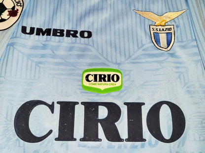 Nedved Lazio Umbro 1997 1998 Home Jersey Shirt M foreversoccerjerseys