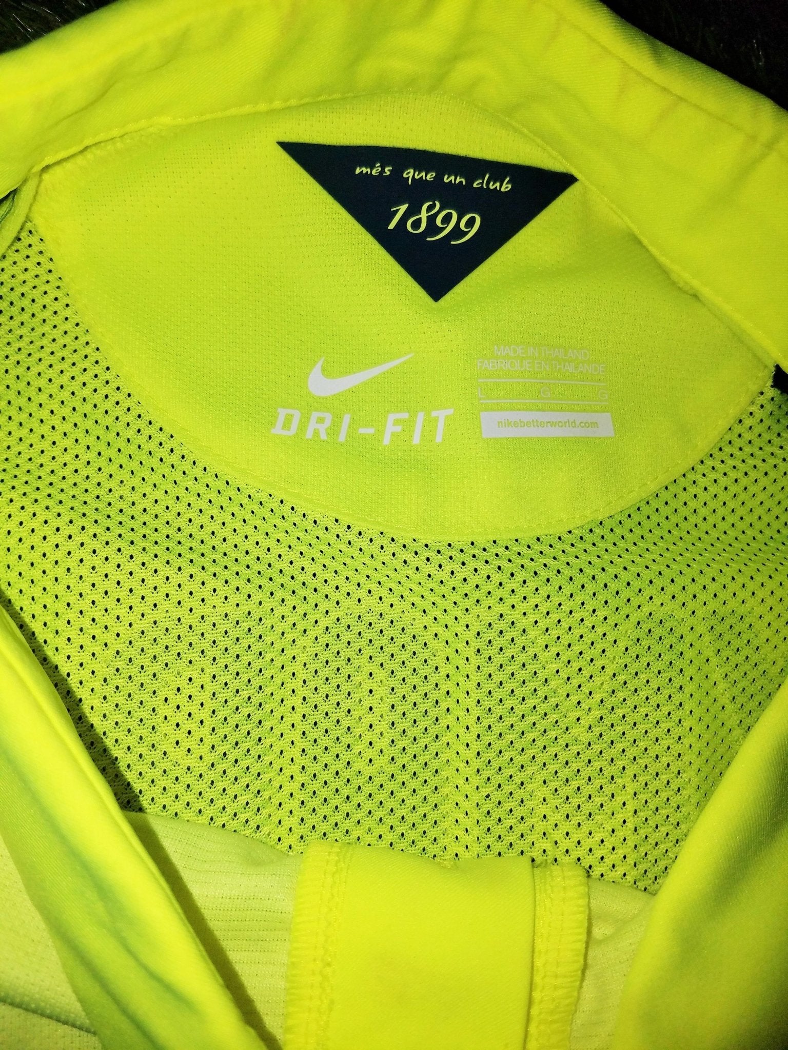 Neymar Barcelona 2014 2015 TREBLE SEASON UEFA PLAYER ISSUE Jersey Shirt Camiseta L foreversoccerjerseys