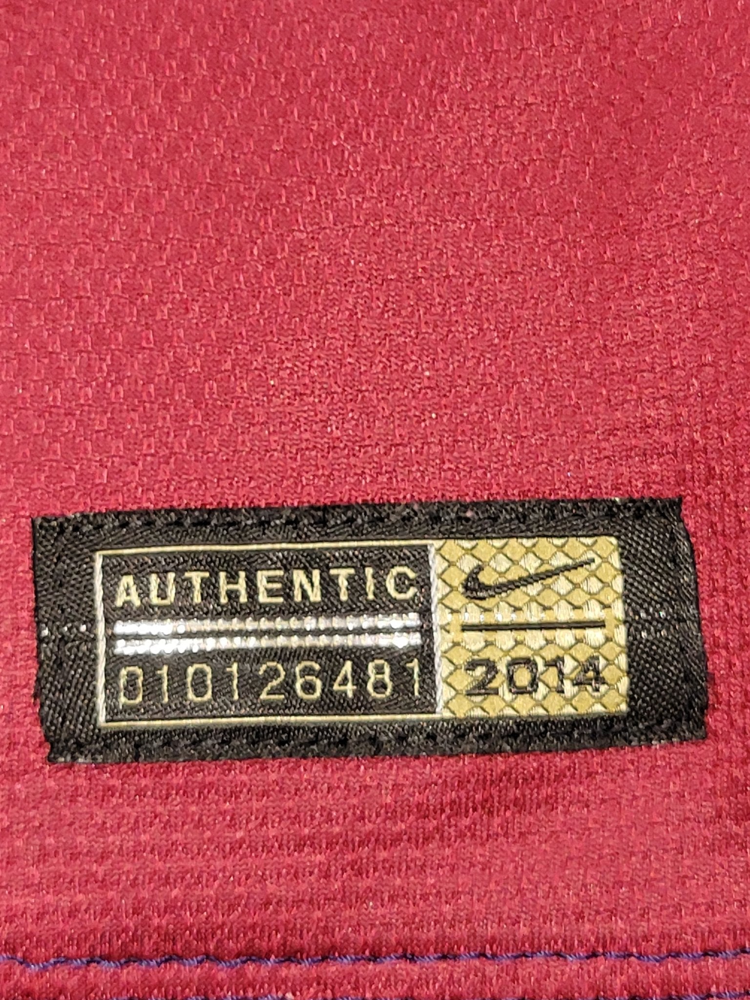 Neymar Barcelona UEFA FINAL TREBLE 2014 2015 PLAYER ISSUE Soccer Jersey Shirt M SKU# 605328-422 Nike