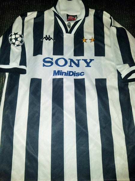 Pessotto Juventus MATCH WORN UEFA 1996 1997 Jersey Shirt Maglia XL - foreversoccerjerseys