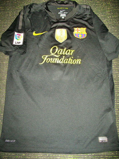 Pique Barcelona 2011 2012 Black Jersey Shirt Camiseta Trikot - foreversoccerjerseys