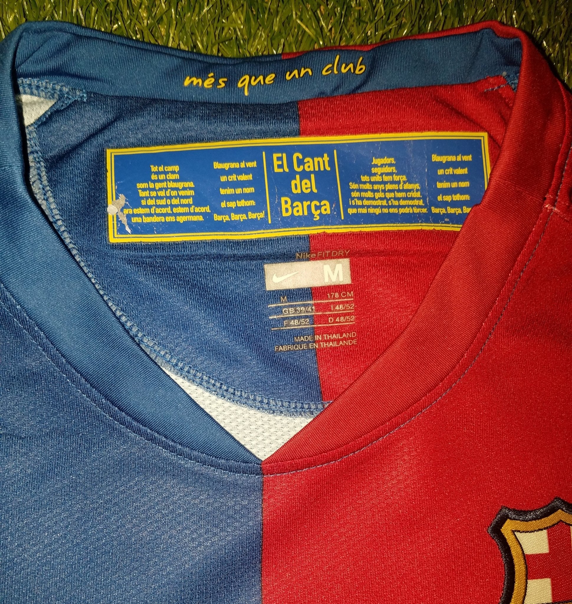 Puyol Barcelona TREBLE 2008 2009 Jersey Shirt Camiseta M 286784-655 foreversoccerjerseys