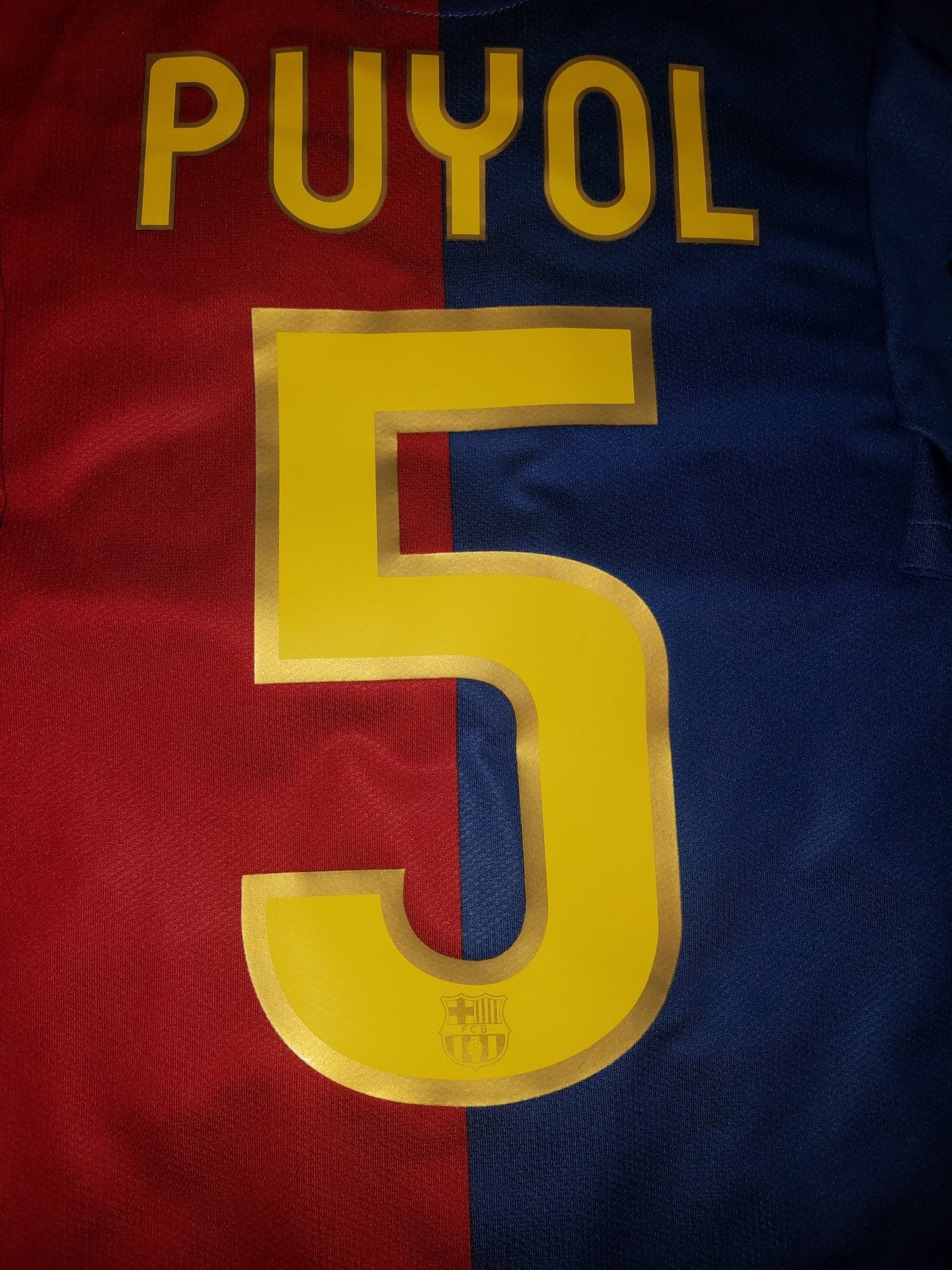 Puyol Barcelona TREBLE 2008 2009 Jersey Shirt Camiseta M 286784-655 foreversoccerjerseys