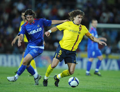 Puyol Barcelona TREBLE 2008 2009 Yellow Jersey Shirt Camiseta XL 286787-760 foreversoccerjerseys