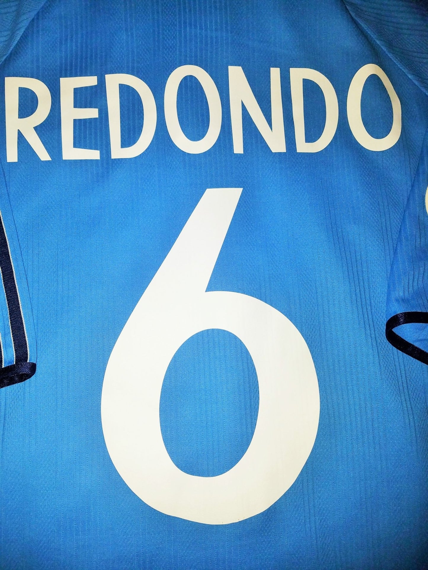 Redondo Real Madrid Blue 1998 1999 Uefa Jersey Shirt Camiseta L foreversoccerjerseys