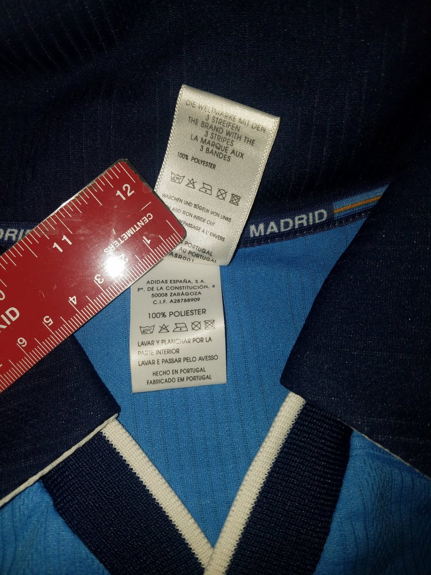 Redondo Real Madrid Blue 1998 1999 Uefa Jersey Shirt Camiseta L foreversoccerjerseys