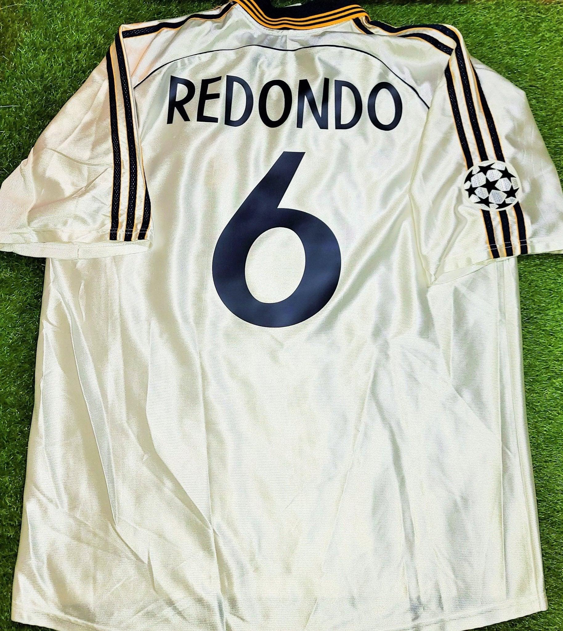 Redondo Real Madrid Home 1999 2000 UEFA Jersey Shirt Camiseta XL foreversoccerjerseys