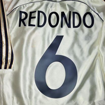 Redondo Real Madrid Home 1999 2000 UEFA Jersey Shirt Camiseta XL foreversoccerjerseys