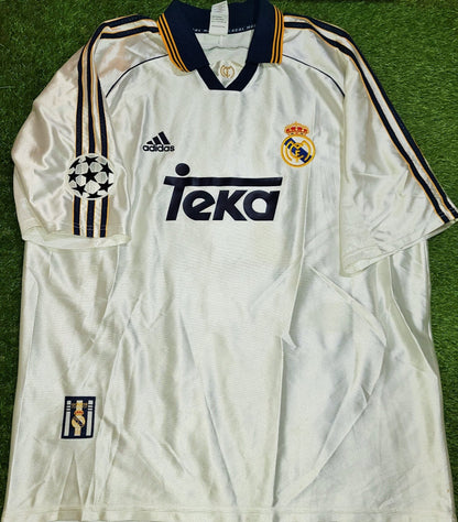 Redondo Real Madrid Home 1999 2000 UEFA Jersey Shirt Camiseta XL foreversoccerjerseys