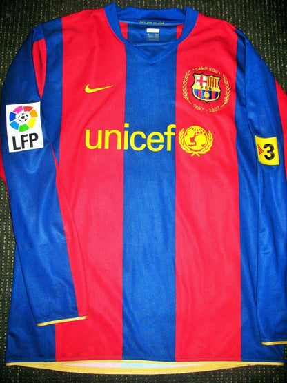 Ronaldinho Barcelona 2007 2008 PLAYER ISSUE Jersey Shirt Camiseta Maglia L - foreversoccerjerseys