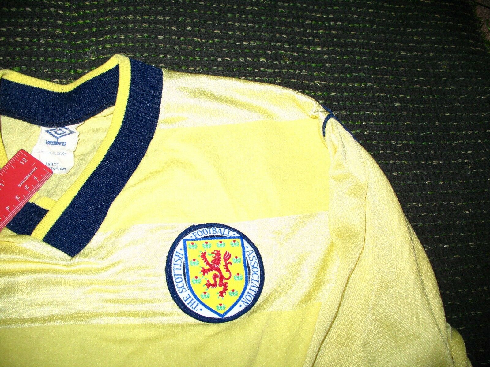 Scotland Umbro 1985 1986 World Cup Yellow Jersey Shirt Trikot L - foreversoccerjerseys