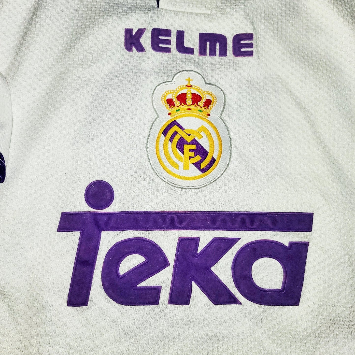 Suker Real Madrid Kelme 1997 1998 PLAYER ISSUE Jersey Camiseta Shirt M foreversoccerjerseys