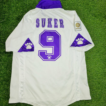 Suker Real Madrid Kelme 1997 1998 PLAYER ISSUE Jersey Camiseta Shirt M foreversoccerjerseys