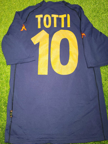Totti As Roma Kappa 2000 2001 Jersey Maglia Shirt L foreversoccerjerseys
