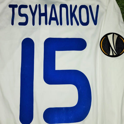 Tsyhankov Dynamo Kiev Kyiv 2017 2018 UEFA Europa League MATCH ISSUE Jersey Shirt M SKU# AH6884 foreversoccerjerseys
