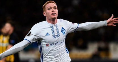 Tsyhankov Dynamo Kiev Kyiv 2017 2018 UEFA Europa League MATCH ISSUE Jersey Shirt M SKU# AH6884 foreversoccerjerseys