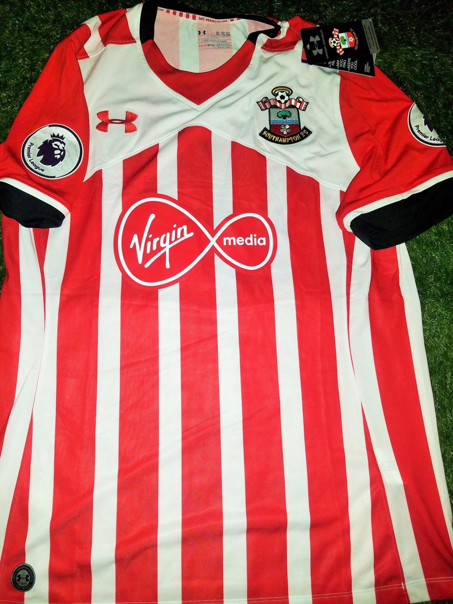 Van Dijk Southampton Under Armour 2016 - 2017 Home Jersey BNWT XL foreversoccerjerseys