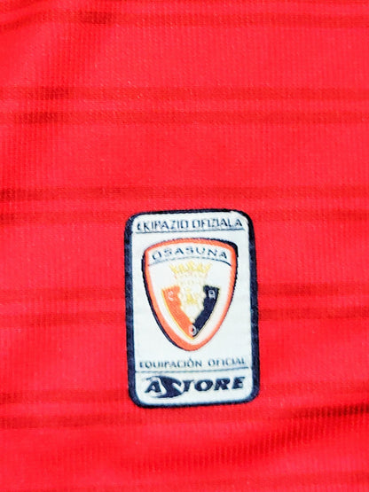 Vela Osasuna Astore 2007 2008 Home Soccer Jersey Shirt L Astore