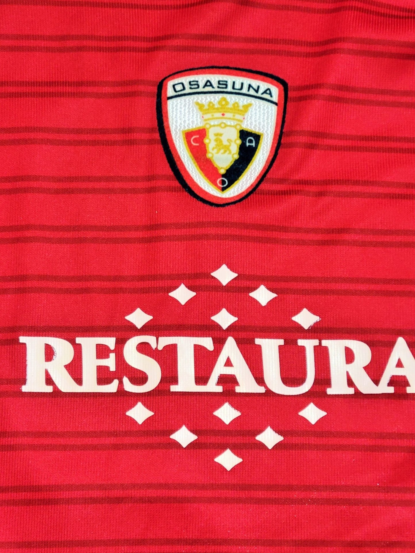 Vela Osasuna Astore 2007 2008 Home Soccer Jersey Shirt L Astore